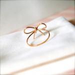Ribbons -- Goldfilled Ribbon Rings -wedding..