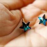 Catch A Falling Star -- Swarovski Stars Earrings -..